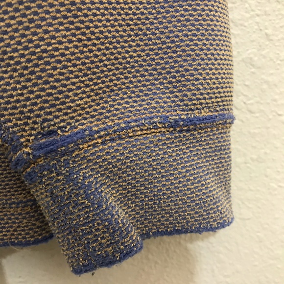 Bugatchi Shirt. Size XL. Blue & Goldish. Creative - Picture 6 of 8